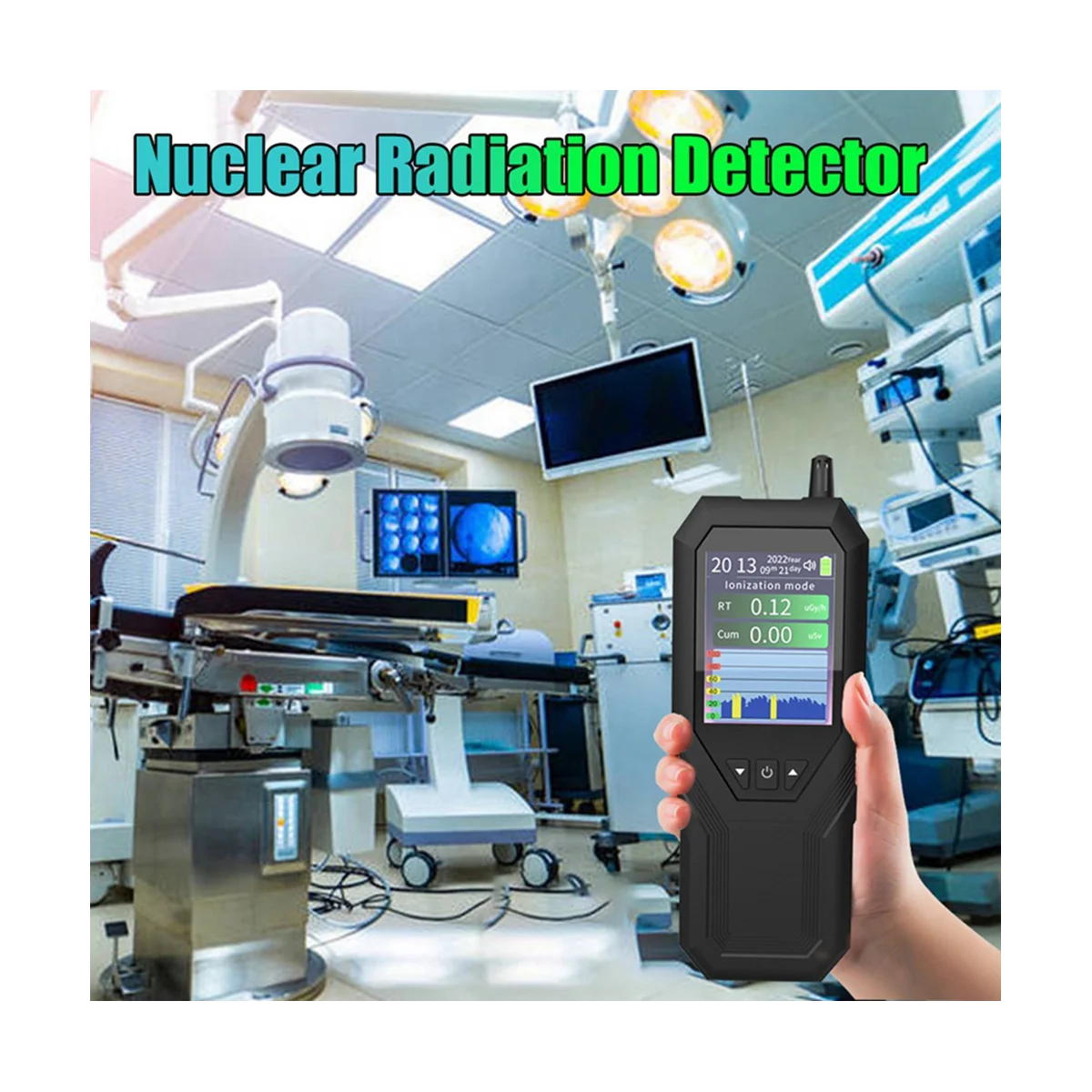 Счетчик Гейгера детектор ядерного излучения дозиметр черный удлинение