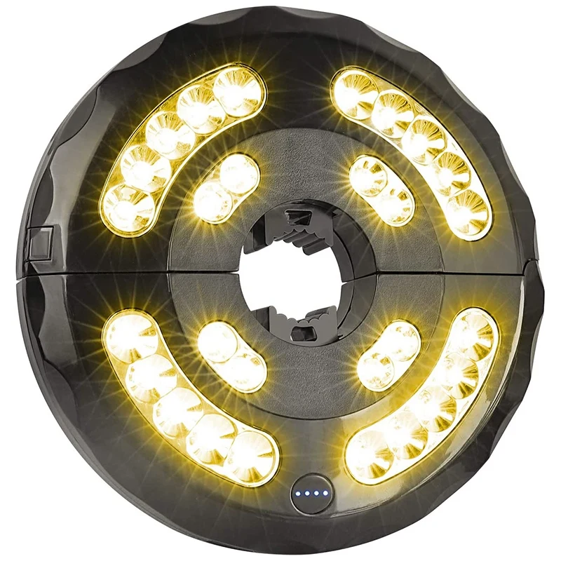 

Umbrella Light, Garden Umbrella Light Rechargeable USB Battery-Powered Cordless Umbrella Pole Light