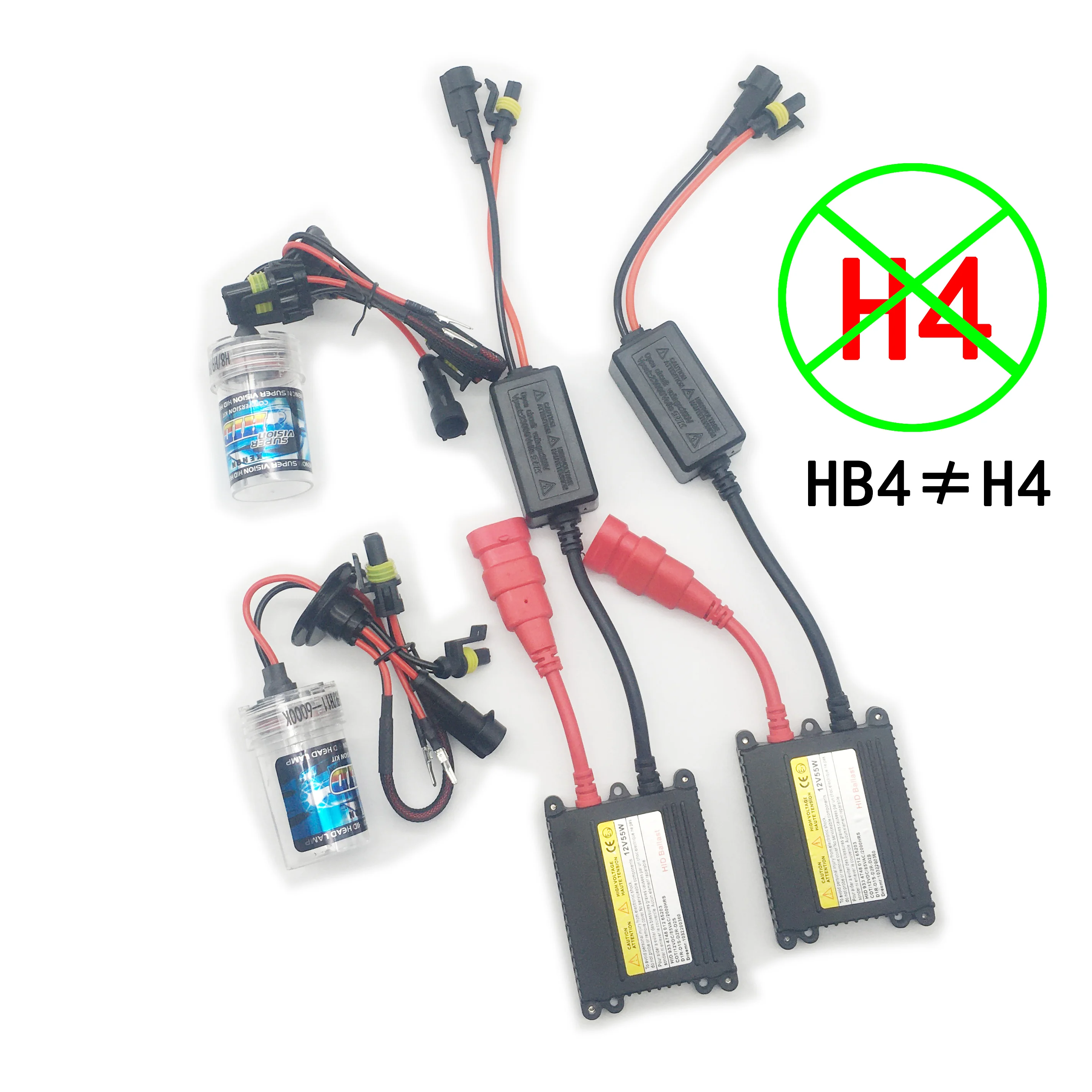 Комплект автомобильных ксеноновых фар HID 12 В 55 Вт балласт и лампочки Xeon H1 H3 H7 H11 9005