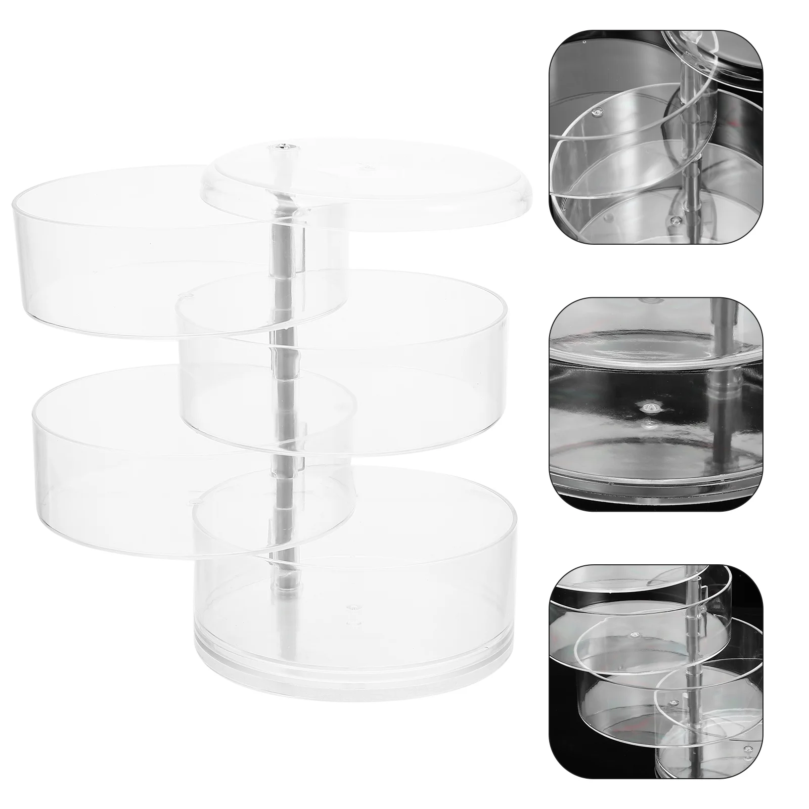

Multi-layer Jewelry Organizer Rotating Jewelry Storage Box Headdress Organizer