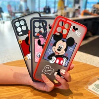 disney mickey minnie mouse for oppo realme narzo 50i 50a xt x7 gt neo2 c21y c3 8 8i 7 7i 6 5 pro frosted translucent phone case