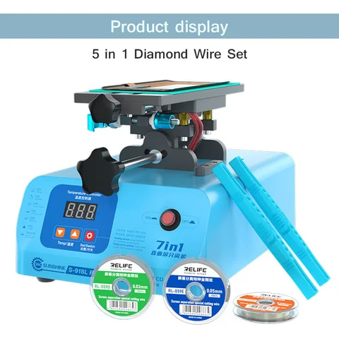 Разделительный экран RELIFE RL-059 Plus 5 в 1, набор разделительных проводов с ручкой для ремонта экрана телефона и ЖК-дисплея