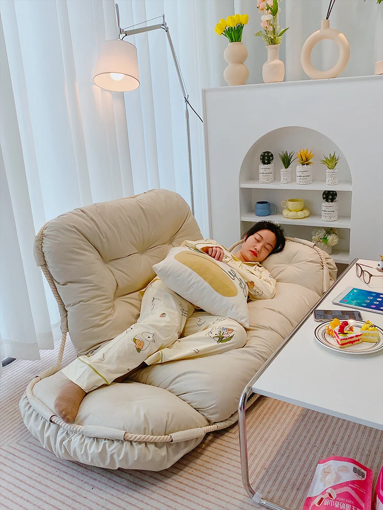 

Small Apartment Lazy Sofa Home Bay Window Leisure Tatami Sleeping Bedroom Balcony Small Sofa Lazy Bone Chair