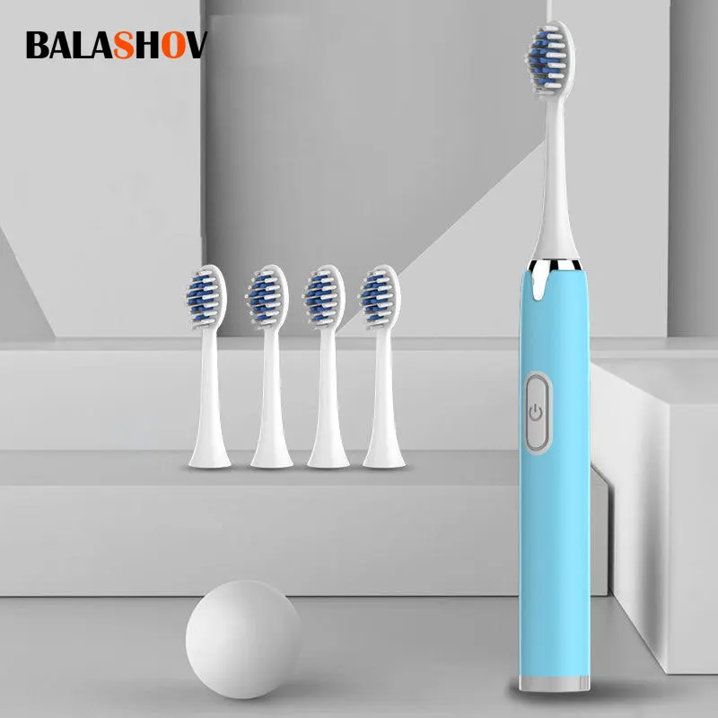 

Newest Electric Sonic Toothbrushes Adults Household Smart Whitening Toothbrush Waterproof Replaceable AA Battery Version Tooth