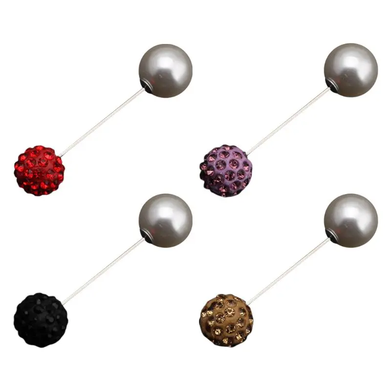 

10 Pcs/set Simple Elegant Lady Women Brooch Imitation Pearl Sweater Decorative P