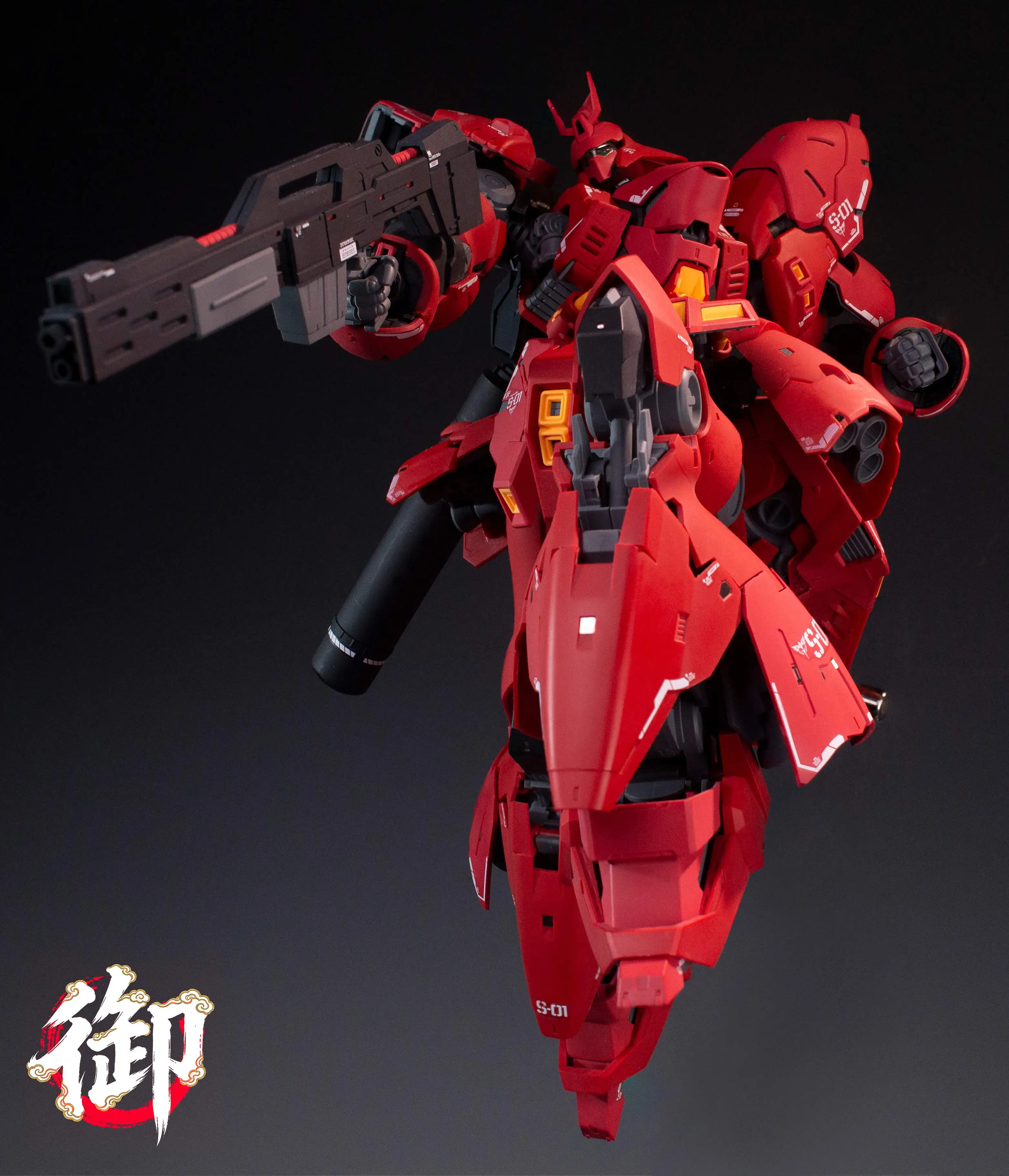 Фото Новинка: Сборная модель YVSHANFANG 28 см MG 1/100 MSN-04 Sazabi, увеличенная версия, коллекционная фигурка, игрушка, подарок №3