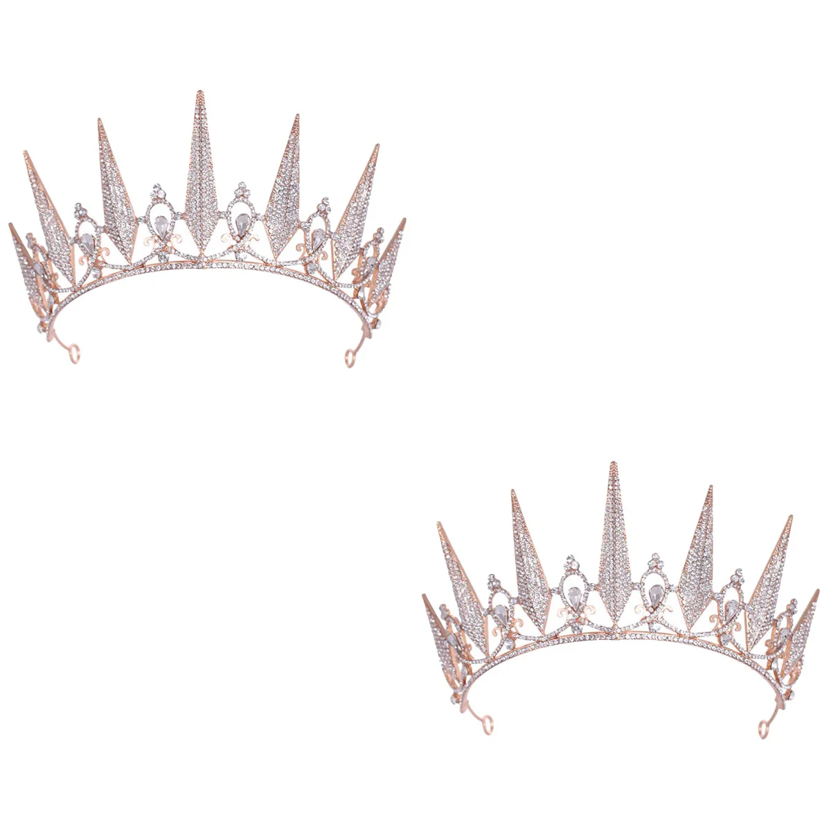 

2pcs Vintage Bride Rhinestone Tiara Wedding Party Tiara Bridal Tiara for