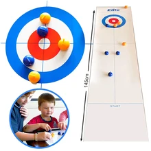 Table Bowling Ball Board Game Toys Indoor Mini Desktop Curling Bowling Games Family Puzzle Children Sports Game Toys for Home
