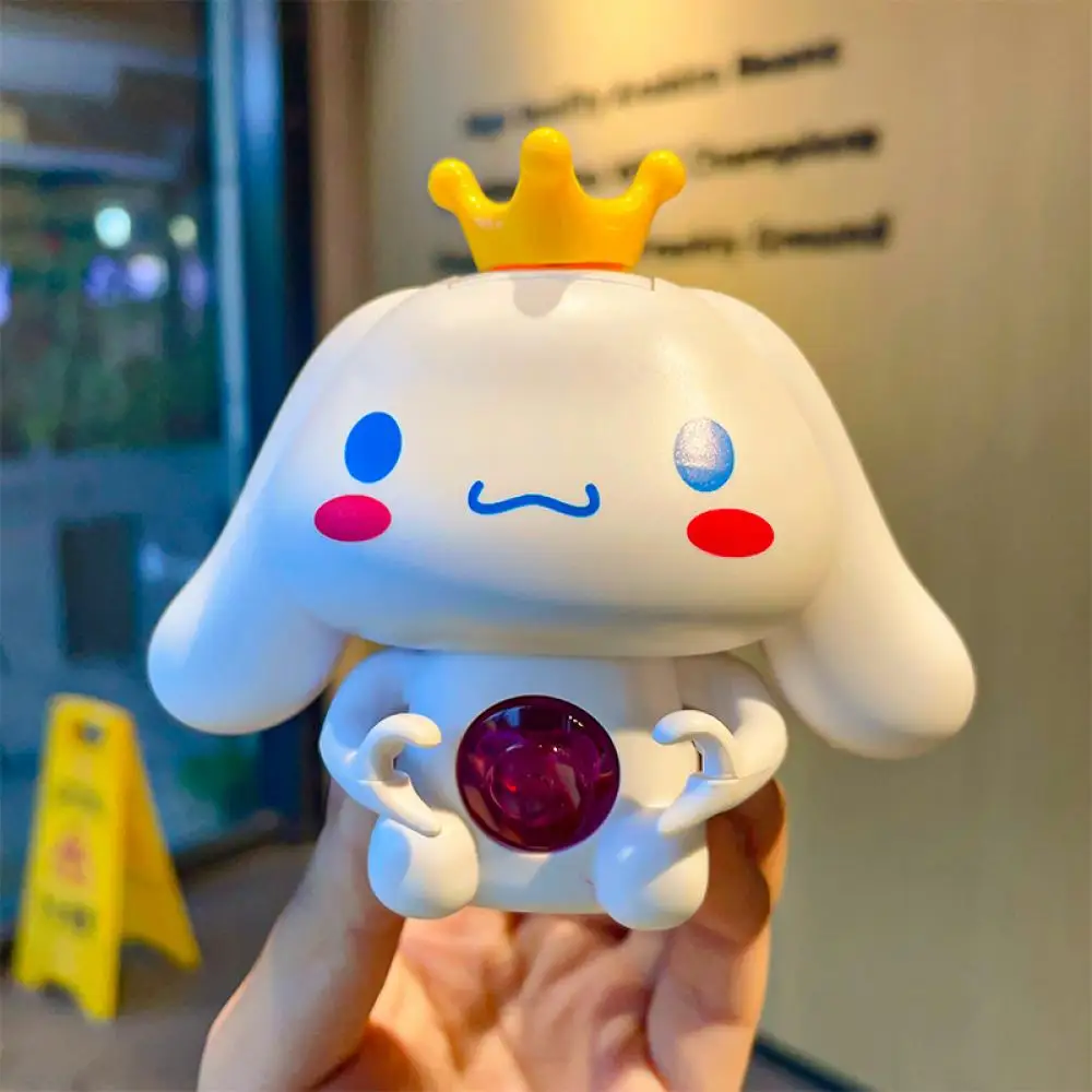 

Фигурка аниме Sanrio Cinnamoroll, светящиеся игрушки, модель, кавайные фигурки, игрушечные украшения, светящиеся в прессе модели, реальные подарки на день рождения