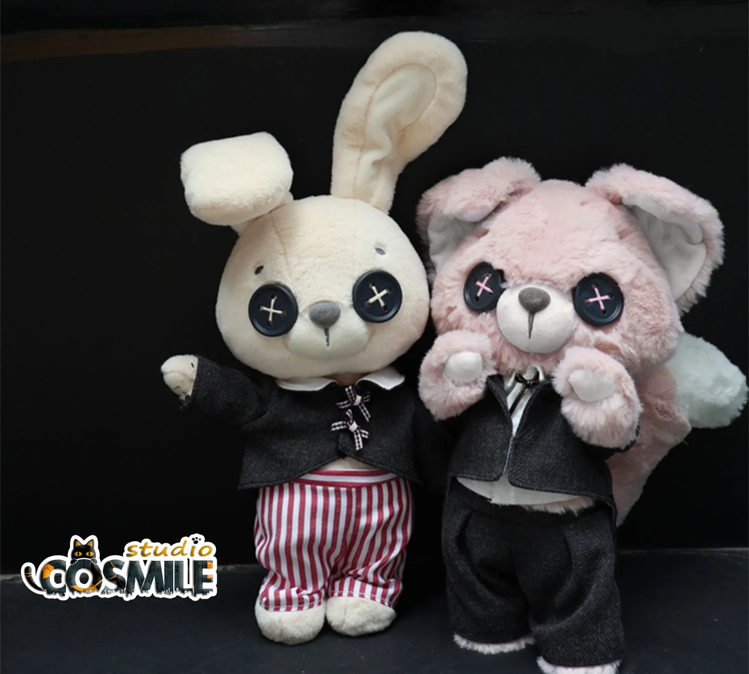 Плюшевая игрушка лимон юмор Игрушечный Кролик-убийца розовая лиса пуговицы