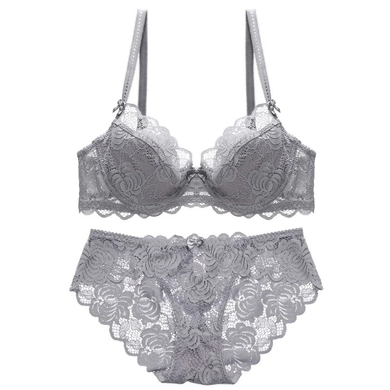 【 2 для 10% OFF】Plunge сексуальное нижнее белье кружевной бюстгальтер на косточках и
