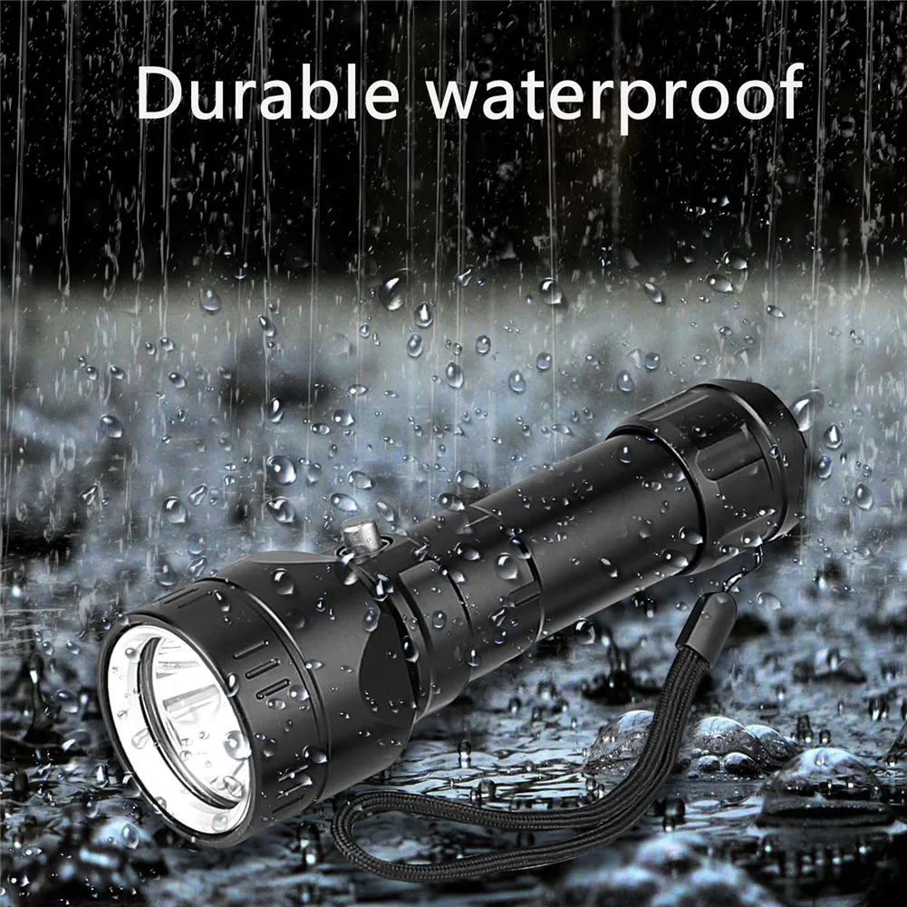 

Outdoor Diving Flashlamp 3 Modes LED Working Light Waterproof Flashlight Torch Super Bright Car Repair Emergency Lamp Dropship