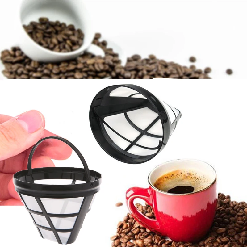 1PC Reusable Coffee Filters Basket Cup Style Coffee Machine Strainer Mesh  Water Purification Equipment Filter Coffeeware