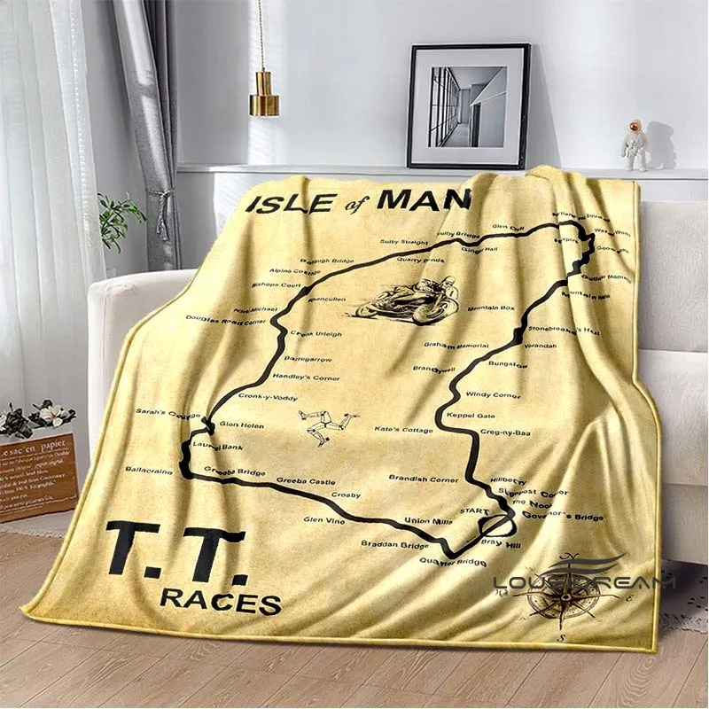 

Одеяло для соревнований с изображением острова Мэна