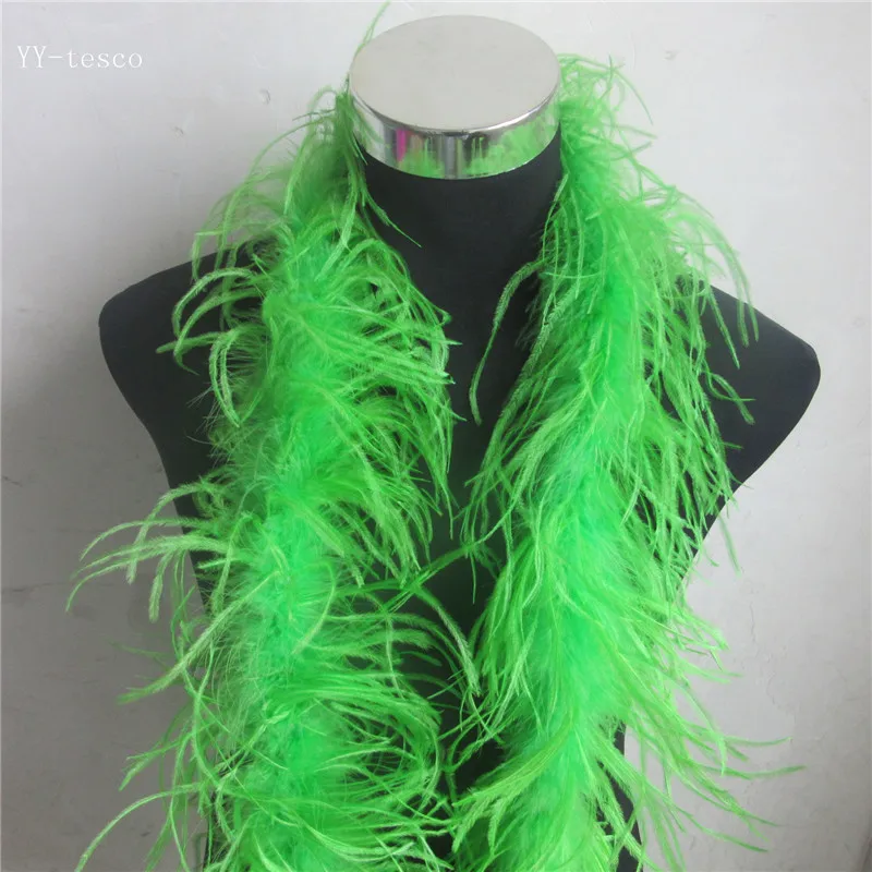 

20-метровый костюм Юбки боа, отделка для костювечерние, зеленое яблоко, страусиное перо в свадебных украшениях