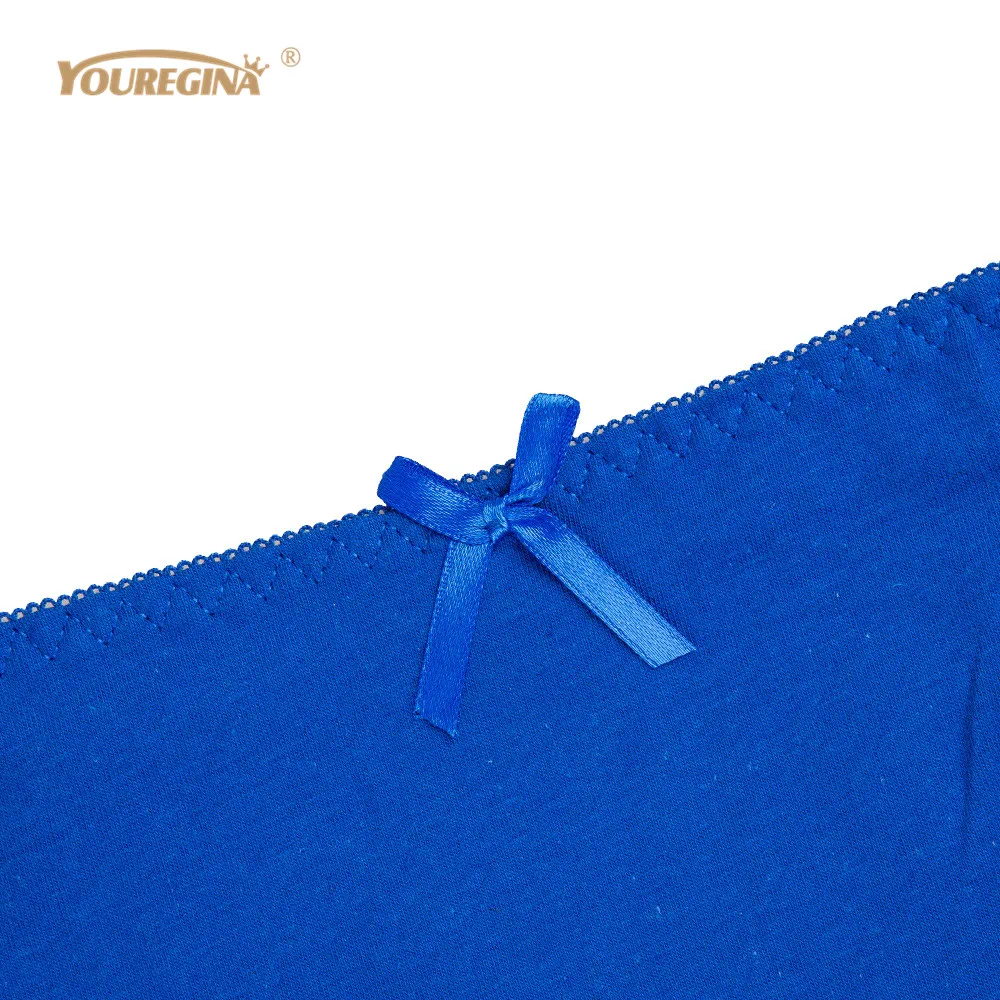 YOUREGINA Women Panties Plus Size Sexy Lace Large Briefs Underwear Cotton High Waist 4XL Ladies Intimates 6 pcs/lot