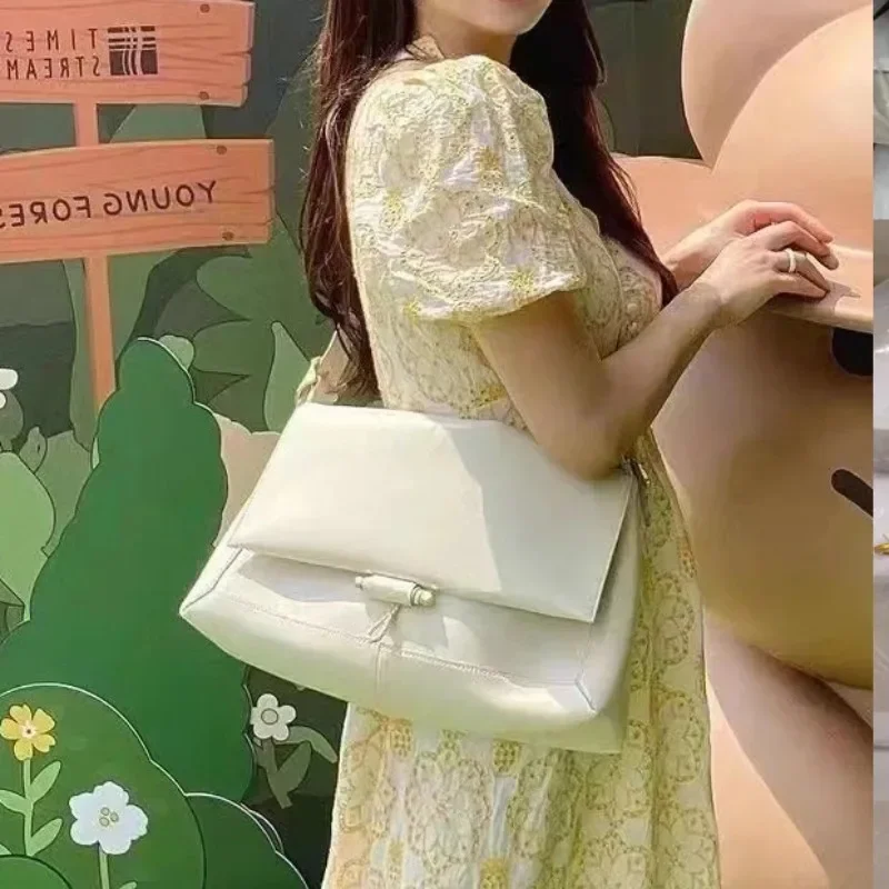 

Cow Leather Shoulder Bags Women High-capacity Autumn Crossbody Bag 2023 Genuine Leather High-quality Underarm Bag Сумка Bolsos