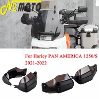 Motorcycle Handguards Handlebar Protection W/ mount kit For Harley PAN AMERICA 1250 S 2021-22  Smoke Black Hand Guards Protector