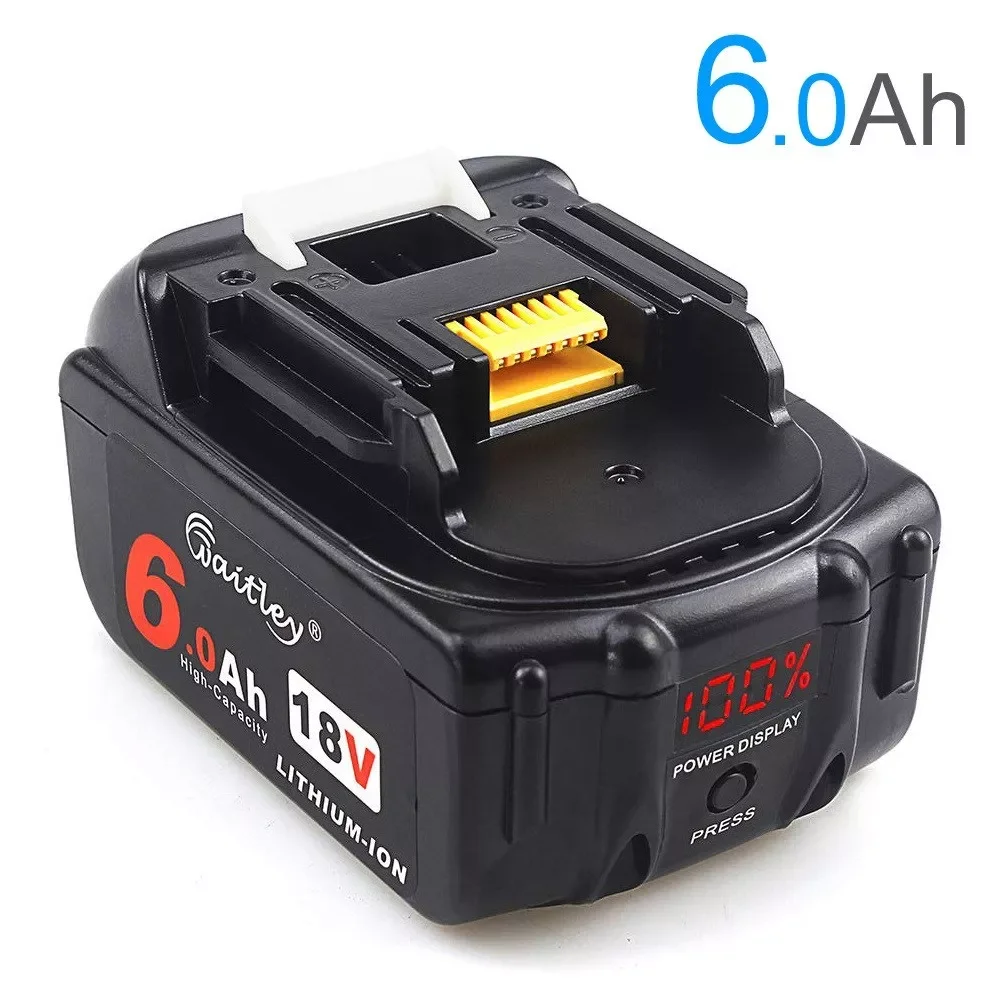 

2023NEW 2022 18V 6.0Ah Rechargeable Li-ion battery For power tool 18 v Batteries BL1840 BL1850 BL1830 BL1860B LXT 400