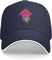 funny mushroom casual baseball caps adjustable outdoor sports cap for men women
