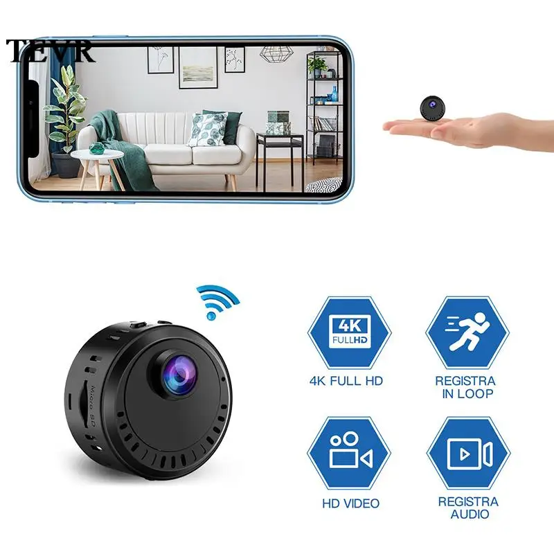

Mini Camera Wifi HD 1080P Wireless Network Cam Night Vision Motion Detection Video Voice Recorder Support Remote Monitor