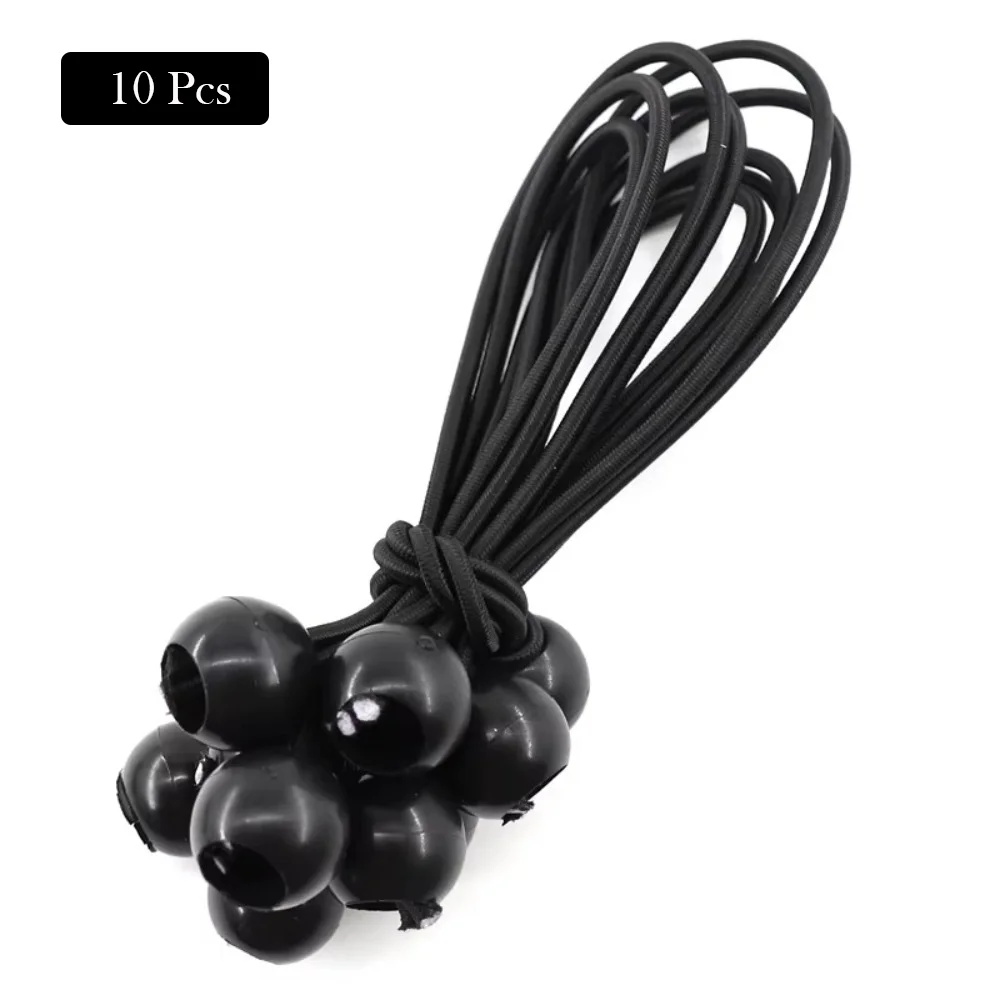 

10 шт., черный банджи-шнур, веревка, многоцелевой 10-30 см, инструмент для крепления брезента, прочный навес, банджи-шнуры