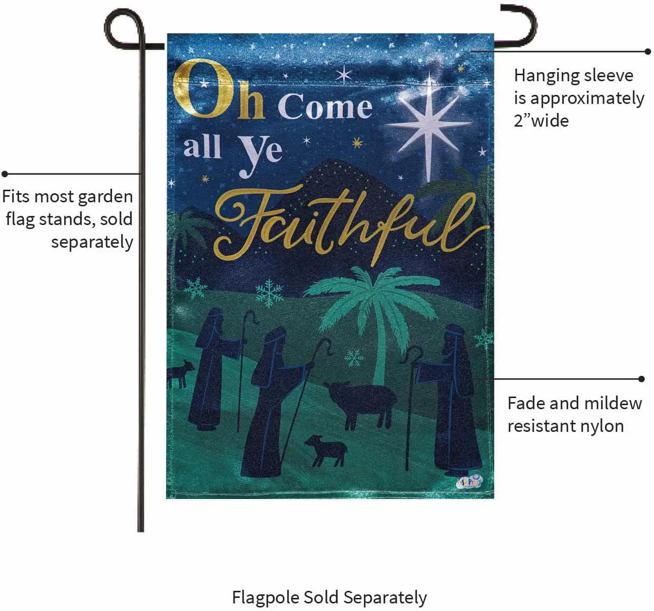 Вечнозеленый флаг для новорожденных короля двусторонние флаги приветственного