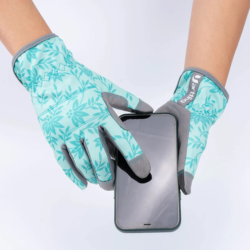 

1 Pair Touch Screen Women Professional Gardening Worker Thorn Proof Flower Planting Yard Work Garden Gloves