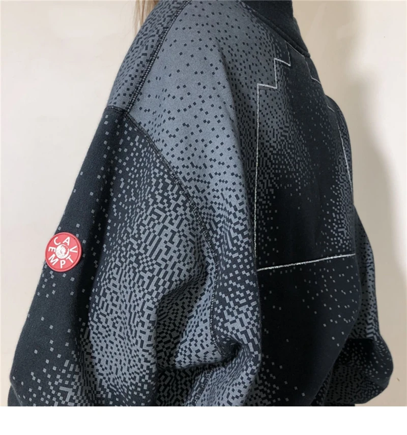 Мужские и женские высококачественные толстовки с капюшоном воротником-стойкой -