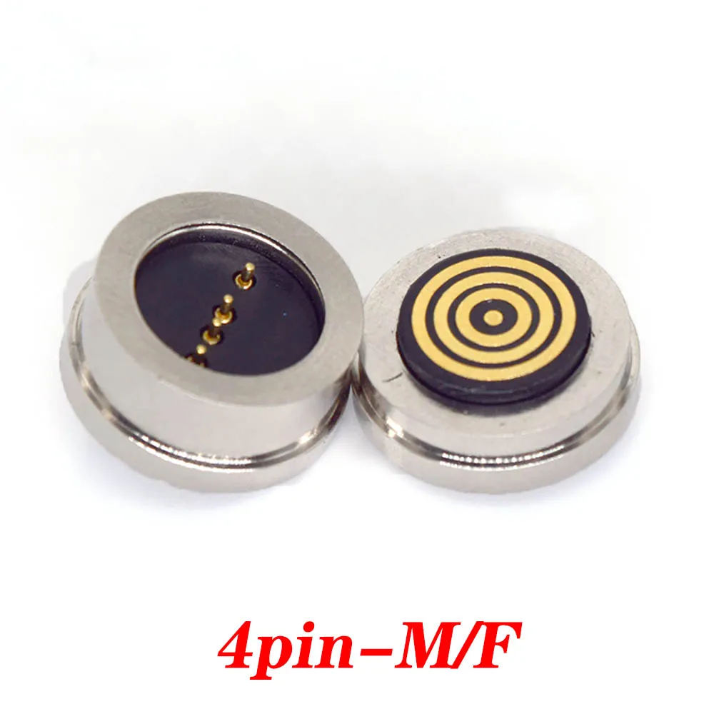 

4-контактный 5-контактный 6-контактный водонепроницаемый магнитный контактный разъем подпружиненный мужской женский 360 ° слепое всасывание Зарядка передачи сигнала постоянного тока