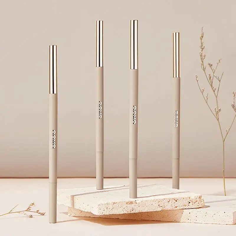 

4 Colors Double-end Eyebrow Pencil Natural Waterproof Long-lasting Easy Ware Eyebrow Pen Sweat-proof No Smudge Brow Pencil