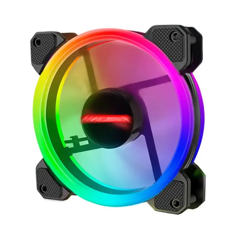 120 мм тихий светодиодный RGB компьютерный охлаждающий вентилятор с дистанционным