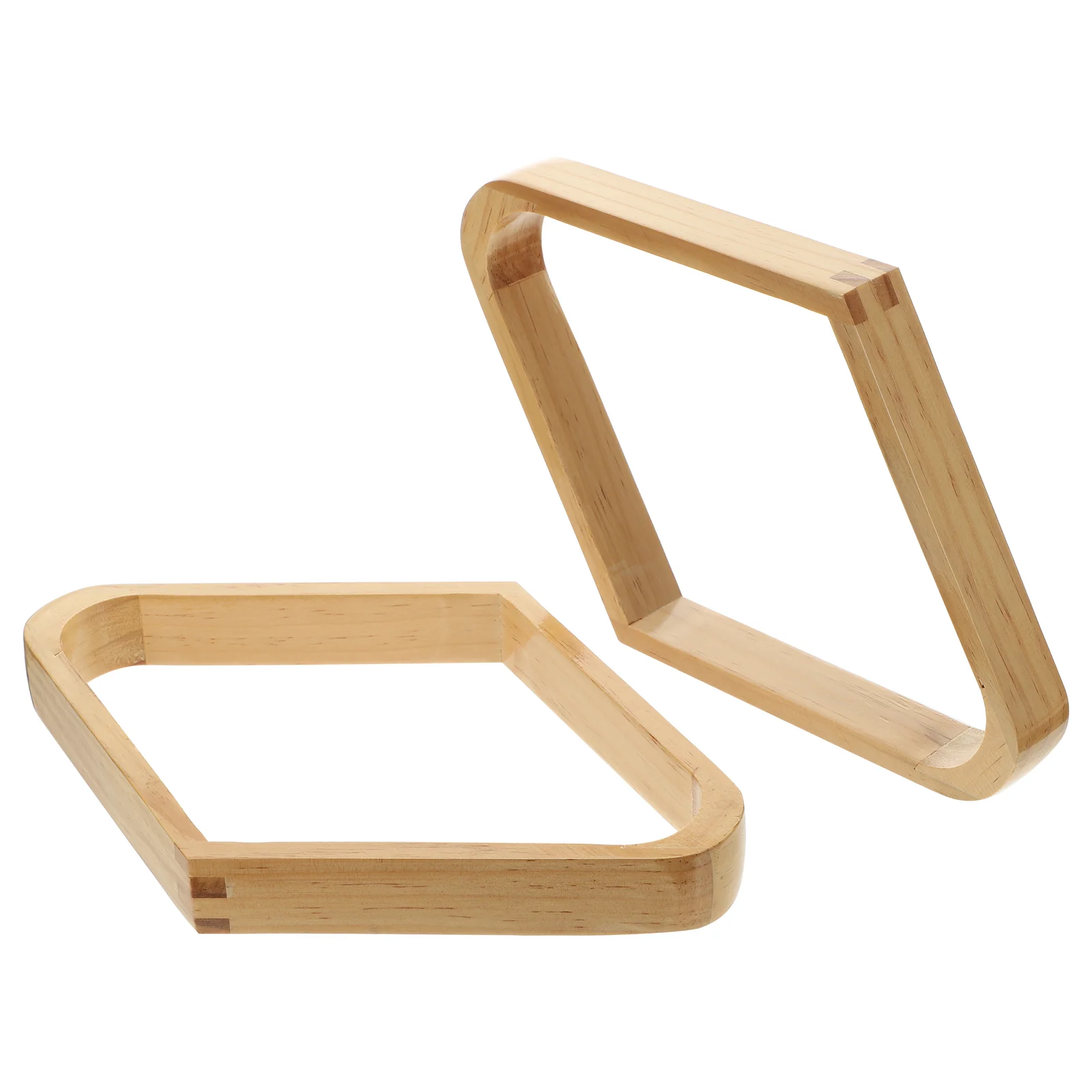 

2pcs Billiard Rack Supply Standard Wooden Billiard Diamond Rack Pool Rack