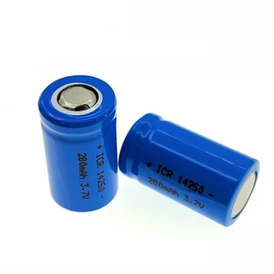 NEW battery 14250 ER14250 LS14250 3.7V 280mah Rechargeable lithium battery 1/2 AA Li-ion batteries leg feet foot