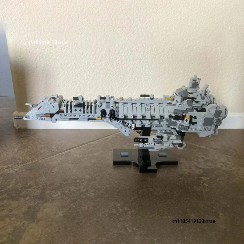 Фото Конструктор MOC: Космический линкор класса «Император» (средний размер), популярная игра, сборная модель космического корабля, рождественский подарок №5