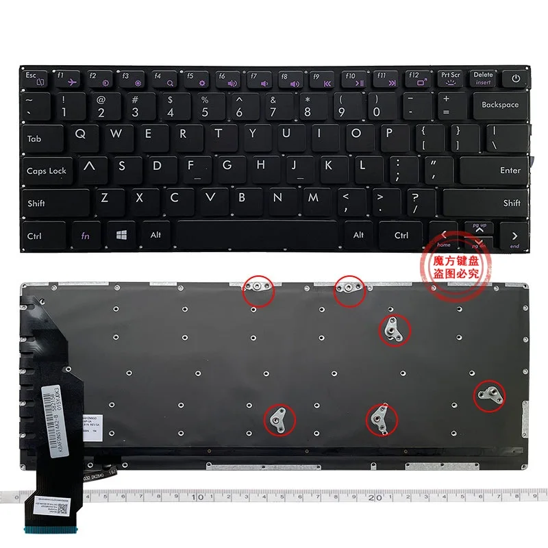 

New US Keyboard Backlight for AVITA Liber V14 NS14A2 NS14A5 NS14A6 NS14A8 NS13A2 DK-284D 342840014 DK284-1 342840016 C3589