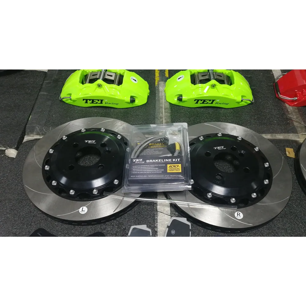 

Forged Caliper Front 4piston Brake Kit with 355x28MM Slotted Rotor For MINI COOPER2 R56 2006-2013 17/18" Wheel