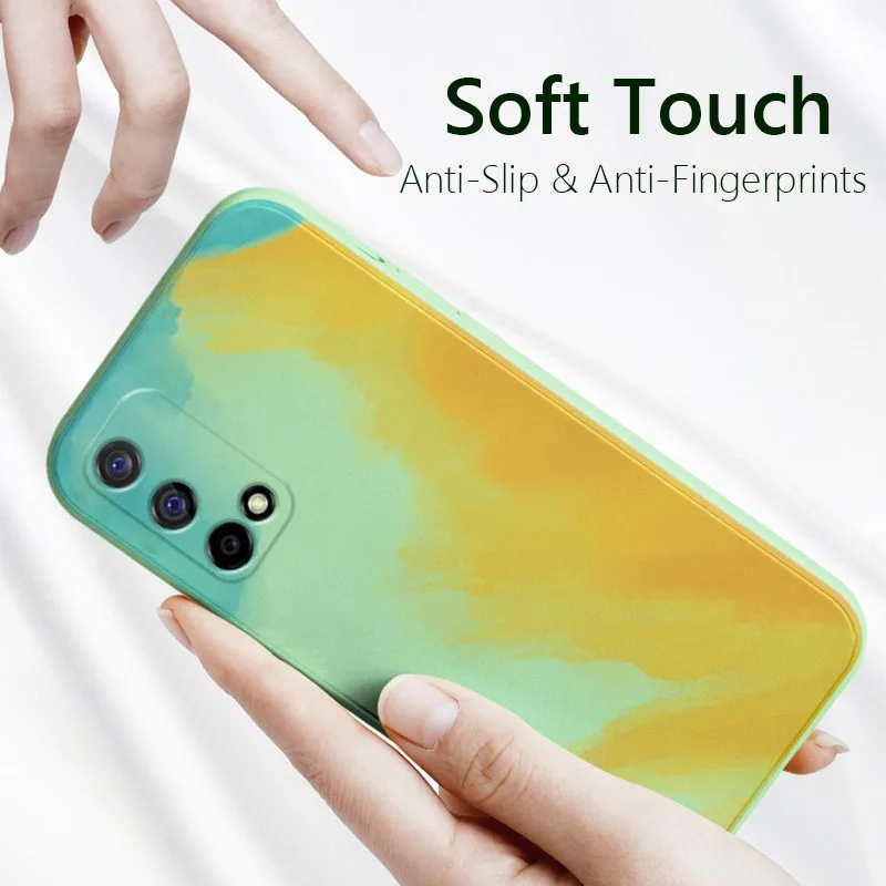 watercolor soft tpu silicone phone case for oppo realme gt master edition 5g colorful back cover free global shipping