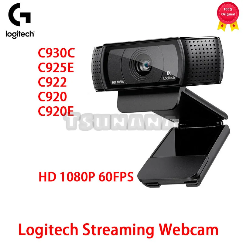 Logitech C920 Pro Webcam Full HD 1080p 30fps Video Calling Clear Stereo Audio HD Light Correction Works with Skype Zoom FaceTime