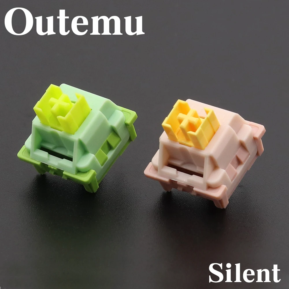 

Outemu Silent Lemon Peach Switch for Mechanical Keyboard 3Pin Linear Tactile 40g 50g RGB SMD Mechan Keyboard Gaming MX Switches