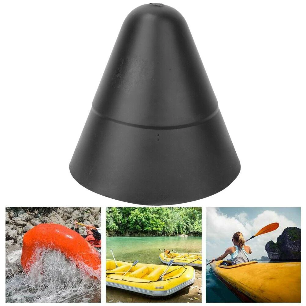 

1pc Anti-collision Boat Head Protector Durable Canoe Kayak Fishing Boats 90 Degrees Heads Cone PVC Accessories 15.5X13.5X13.5CM