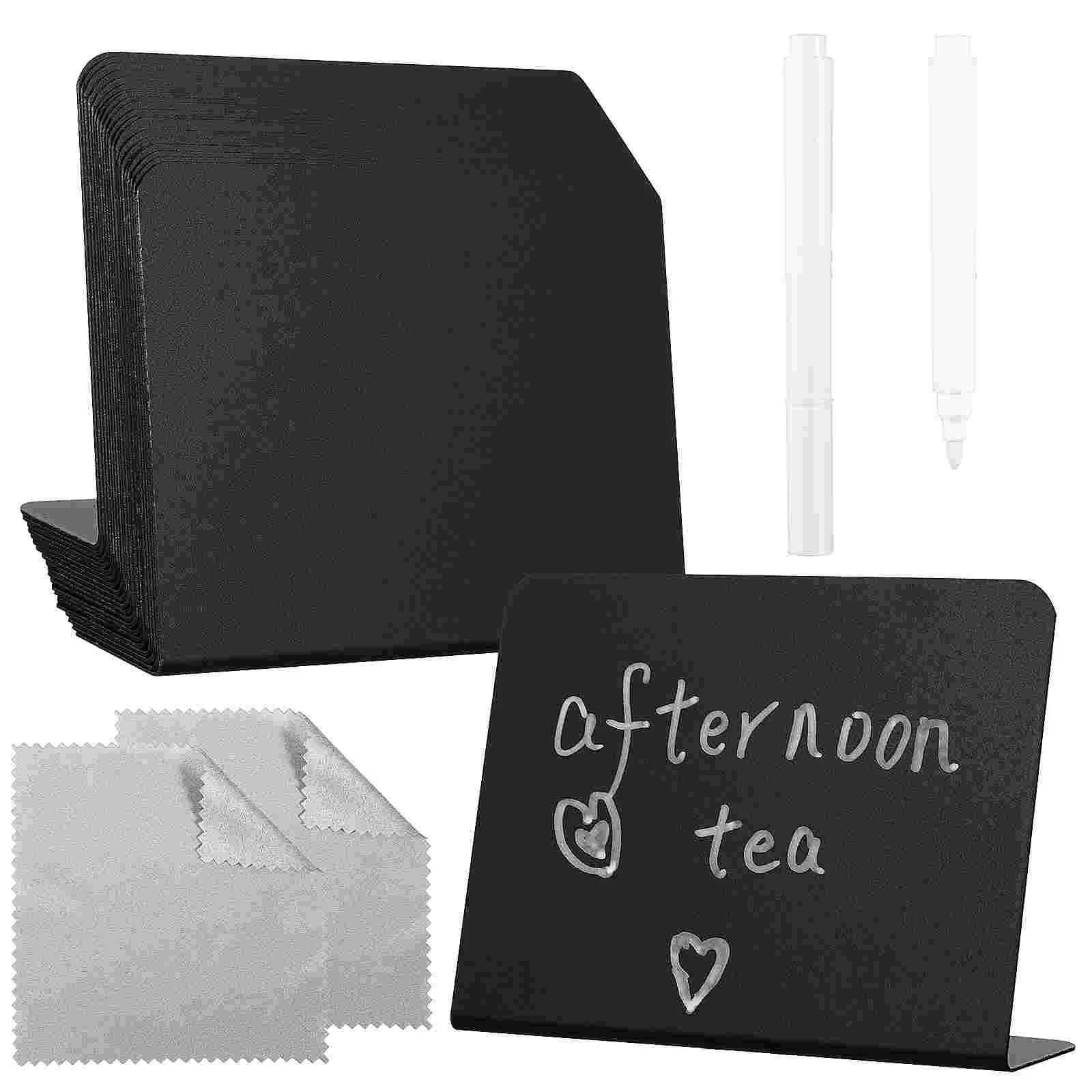 

Small Card Chalk Board Food Signs Party Buffet Mini Chalkboard Markers Table Top