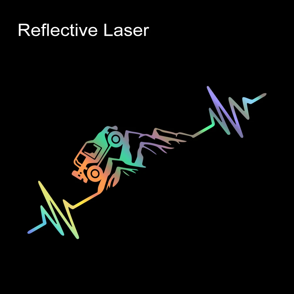 

Heartbeat Off Road Mountain Climb Графика Автомобильная наклейка Виниловая декоративная наклейка 4x4 Грузовик Авто Лобовое стекло Бампер Украшение