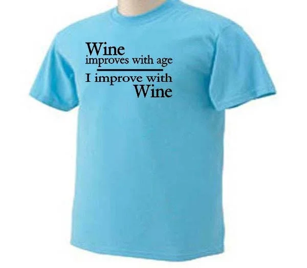 Футболка с улучшением качества вина и алкоголя