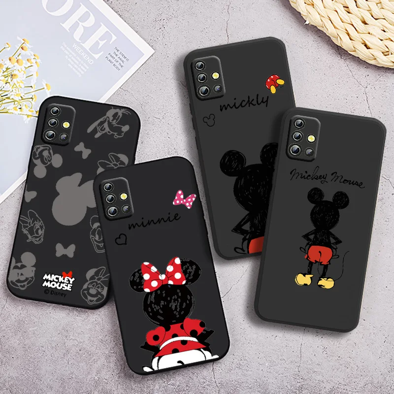

Disney Mickey Cute Phone Case For Samsung Galaxy A90 A80 A70 S A60 A50S A30 S A40 S A2 A20E A20 S A10S A10 E Black Funda Cover