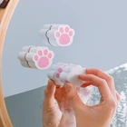 Губка для очистки зеркала в ванной комнате, многофункциональный скребок для удаления загрязнений с крана в виде кошачьих лап