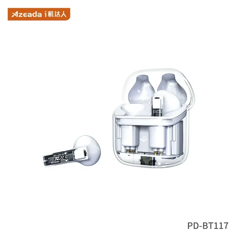2024 Azeada Zero Degree TWS Беспроводная Bluetooth-гарнитура V5.2 Mini стереогарнитура с объемным