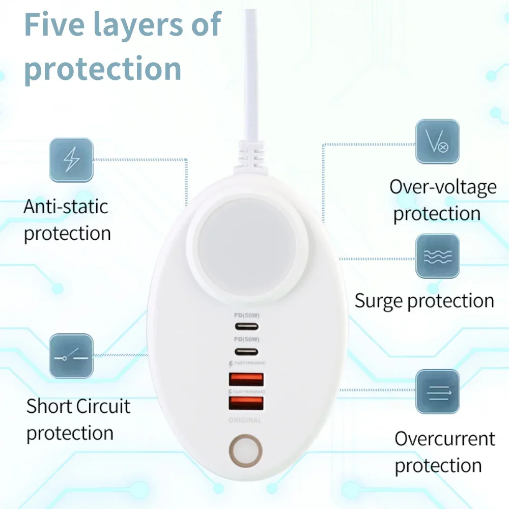 USB-концентратор с 4-портовым зарядным устройством зарядная станция несколькими