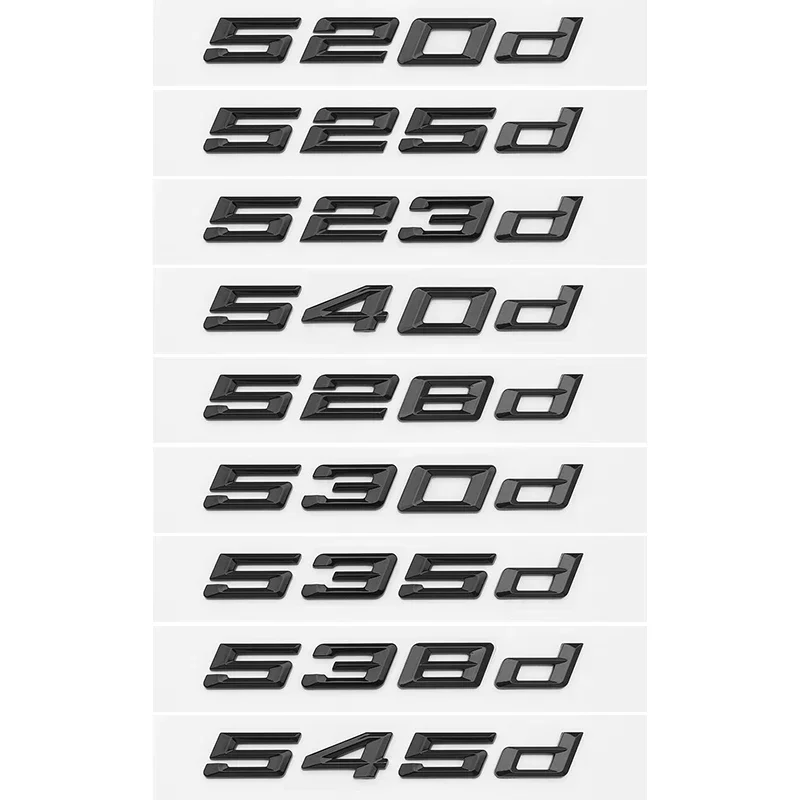 

Для BMW 5 серии E39 E60 E61 F10 F11 G30 520d 523d 525i 528i 530e 535i 540e Автомобильный Стайлинг Багажник Буква Эмблема Задняя Крышка Логотип Черный