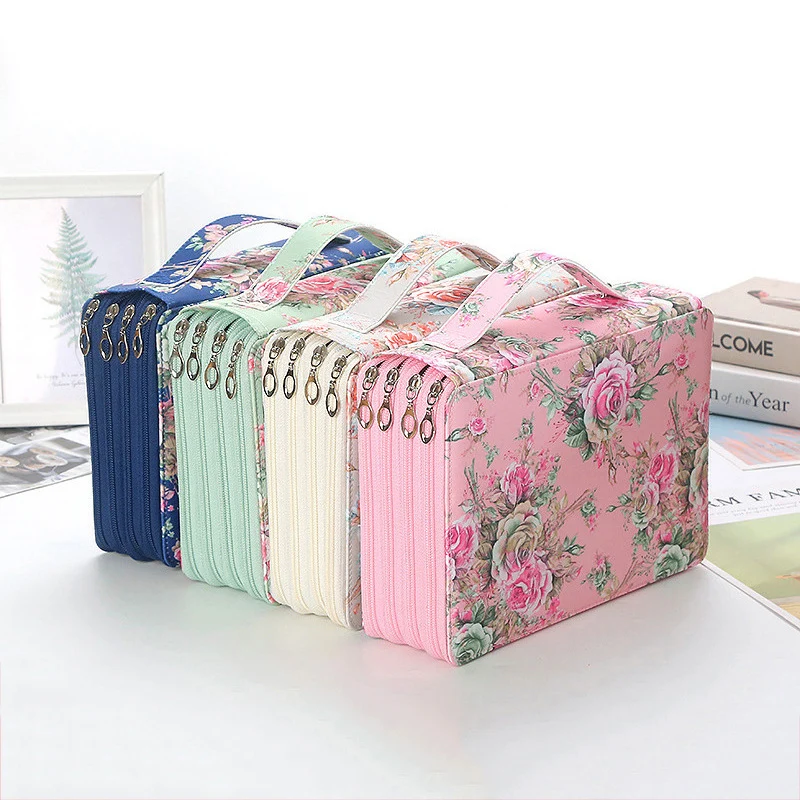 200Slots Pencil Case Colored Lead Pencils Storage Bag Large Capacity Pencil Case Box Holder School Supplies Stationery Student